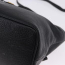BALLY Hand Bag Leather 2way Black Gold Auth bs36848-16