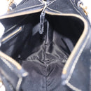 BALLY Hand Bag Leather 2way Black Gold Auth bs36848-19
