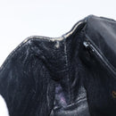 CHANEL Matelasse Chain Shoulder Bag Lamb Skin Black Gold CC Auth bs36849A-11