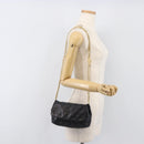 CHANEL Matelasse Chain Shoulder Bag Lamb Skin Black Gold CC Auth bs36849A-23