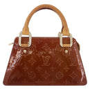 LOUIS VUITTON Monogram Vernis Mini Forsythe Bag Bronze M91120 LV Auth bs36851-13