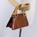 LOUIS VUITTON Monogram Vernis Mini Forsythe Bag Bronze M91120 LV Auth bs36851-22