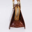 LOUIS VUITTON Monogram Vernis Mini Forsythe Bag Bronze M91120 LV Auth bs36851-3