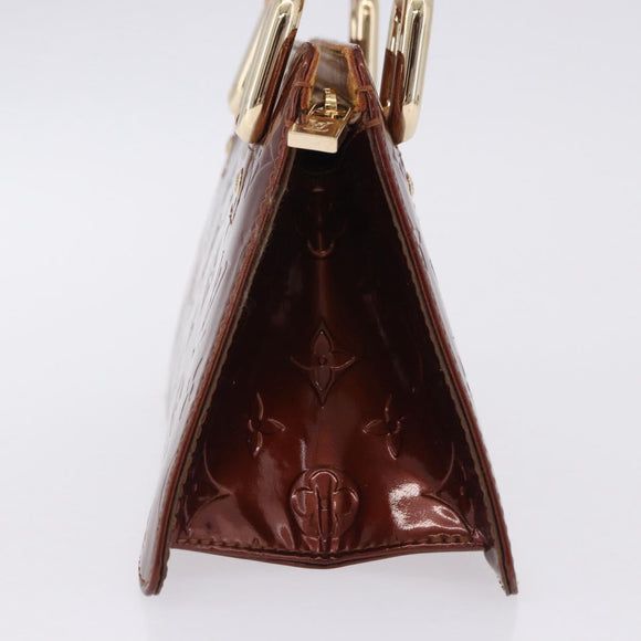 LOUIS VUITTON Monogram Vernis Mini Forsythe Bag Bronze M91120 LV Auth bs36851