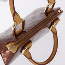 LOUIS VUITTON Monogram Vernis Mini Forsythe Bag Bronze M91120 LV Auth bs36851-6