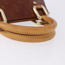 LOUIS VUITTON Monogram Vernis Mini Forsythe Bag Bronze M91120 LV Auth bs36851-7