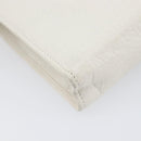 BVLGARI Clutch Bag Leather White Gold Auth bs36852-16
