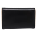 PRADA Key Case Leather Black Silver Auth bs36853-2