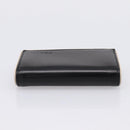 PRADA Key Case Leather Black Silver Auth bs36853-5