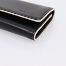 PRADA Key Case Leather Black Silver Auth bs36853-7