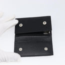 PRADA Key Case Nylon Black Silver Black Auth bs36854-18