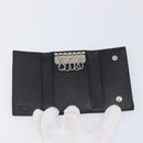 PRADA Key Case Nylon Black Silver Black Auth bs36854-8