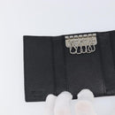 PRADA Key Case Nylon Black Silver Black Auth bs36854-20