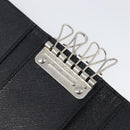 PRADA Key Case Nylon Black Silver Black Auth bs36854-9