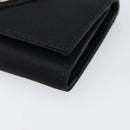 PRADA Key Case Nylon Black Silver Black Auth bs36854-7