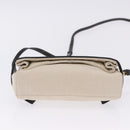 BOTTEGA VENETA Shoulder Bag Canvas Beige Gold Auth bs36856-6