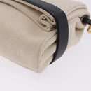 BOTTEGA VENETA Shoulder Bag Canvas Beige Gold Auth bs36856-15