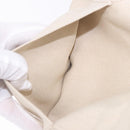 BOTTEGA VENETA Shoulder Bag Canvas Beige Gold Auth bs36856-22