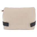 BOTTEGA VENETA Shoulder Bag Canvas Beige Gold Auth bs36856-2