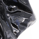 PRADA Backpack Patent Leather Black Silver Auth bs36857-19
