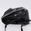 PRADA Backpack Patent Leather Black Silver Auth bs36857-6