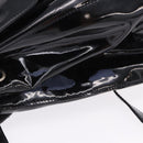 PRADA Backpack Patent Leather Black Silver Auth bs36857-7