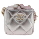 CHANEL Matelasse Chain Shoulder Pouch Lamb Skin Gold Silver CC Auth bs36858SAM-13