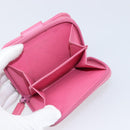 PRADA Bifold Wallet Safiano Leather Pink Silver Auth bs36862-14
