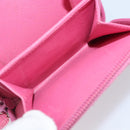 PRADA Bifold Wallet Safiano Leather Pink Silver Auth bs36862-16