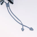 Miu Miu Drawstring Pouch Canvas Light Blue Gold Auth bs36863V-9