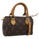 LOUIS VUITTON Monogram Mini Speedy Hand Bag M41534 LV Auth bs36864-1