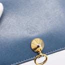 FENDI Bifold Wallet Leather Blue Gold Auth bs36865-8