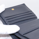 FENDI Bifold Wallet Leather Blue Gold Auth bs36865-18