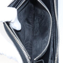 PRADA Long Wallet Safiano Leather Black Silver Auth bs36866-11