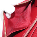 PRADA Long Wallet Safiano Leather Red Gold Auth bs36867-19