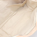 HERMES Fourre Tout Clutch Bag Canvas Beige Silver Auth bs36870-14