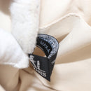 HERMES Fourre Tout Clutch Bag Canvas Beige Silver Auth bs36870-19