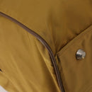 PRADA Boston Bag Nylon Beige Silver Auth bs36871-18