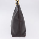 GUCCI Bamboo Shoulder Bag Leather Black Gold 001 2122 3006 Auth bs36873-5