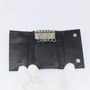 PRADA Key Case Nylon Light Blue Silver Black Auth bs36874-8