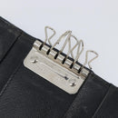 PRADA Key Case Nylon Light Blue Silver Black Auth bs36874-22
