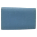 PRADA Key Case Nylon Light Blue Silver Black Auth bs36874-2
