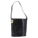 GUCCI Shoulder Bag Patent Leather Black Gold Auth bs36875-1