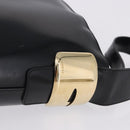 GUCCI Shoulder Bag Patent Leather Black Gold Auth bs36875-9