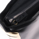 GUCCI Shoulder Bag Patent Leather Black Gold Auth bs36875-18