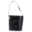 GUCCI Shoulder Bag Patent Leather Black Gold Auth bs36875-13