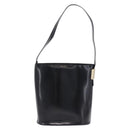 GUCCI Shoulder Bag Patent Leather Black Gold Auth bs36875-2