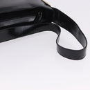 GUCCI Shoulder Bag Patent Leather Black Gold Auth bs36875-7