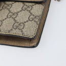 GUCCI GG Supreme Dionysus Chain Bag PVC Beige Silver 476432 Auth bs36876-16