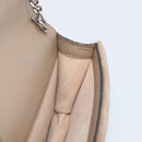 GUCCI GG Supreme Dionysus Chain Bag PVC Beige Silver 476432 Auth bs36876-22